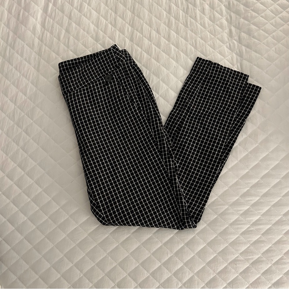 Loft, marisa straight windowpane dress pants. Size 0.